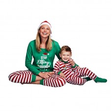 Set mama-copil, pijamale cu elfi/ spiridusi